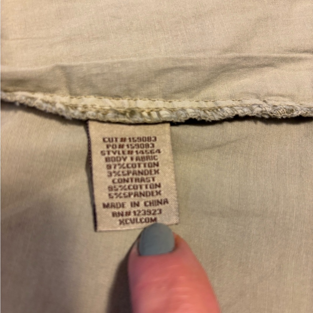 XCVI Olive Green Utility Jacket with Pockets - Picture 7 of 8